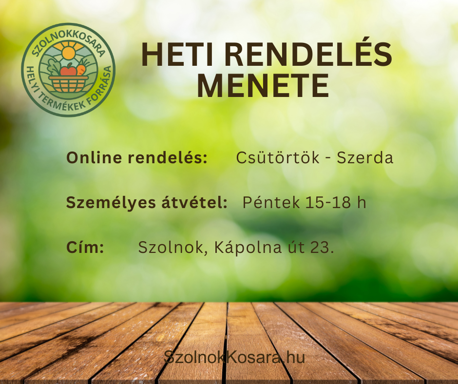 Rendelés menete
